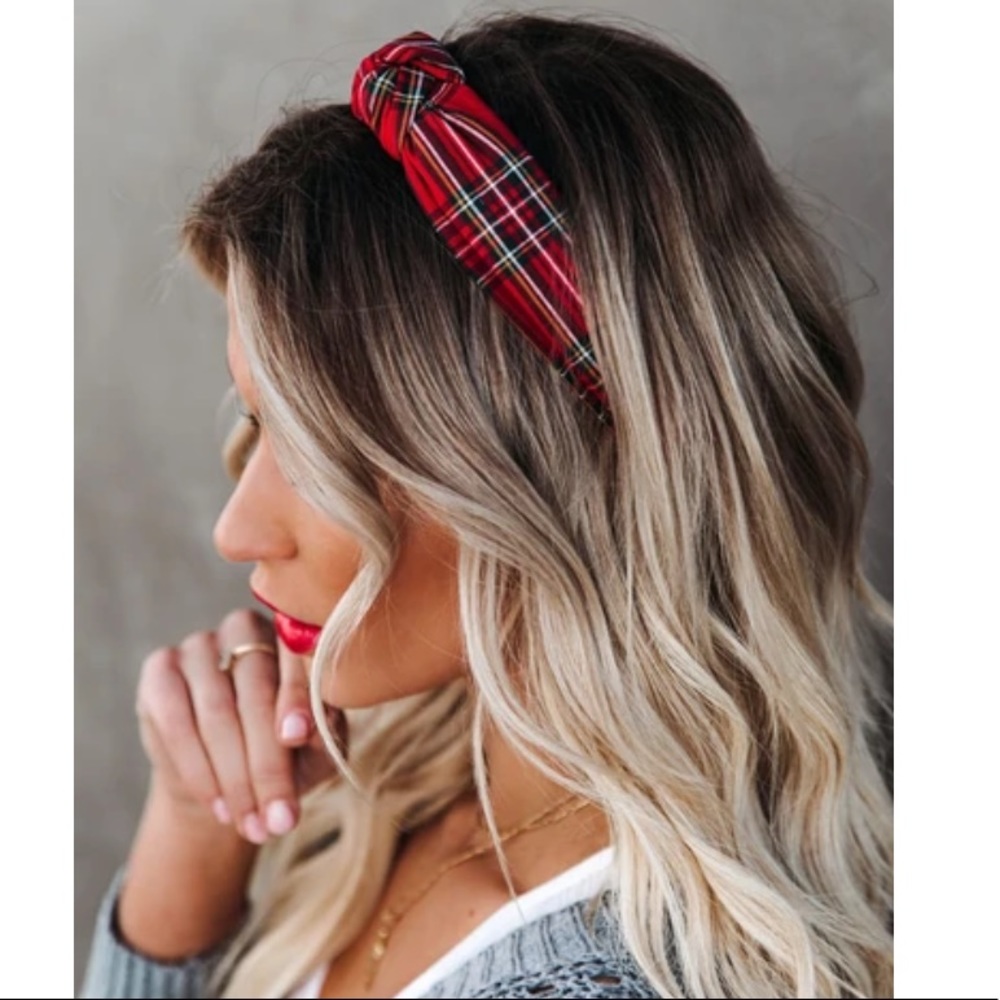 VICI Traditions Plaid Knot Headband